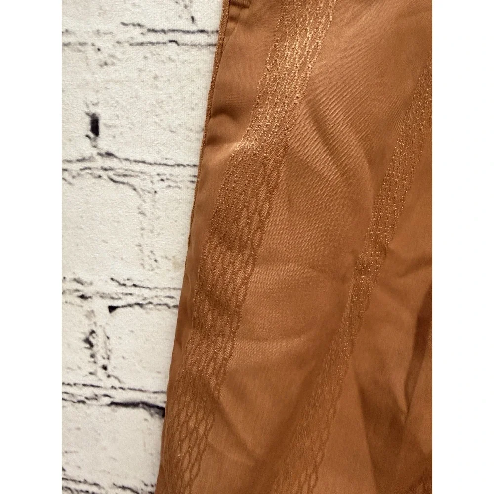 Vintage Virgola Uomo Cognac Camel Lightly Pleated Cropped Pants 36